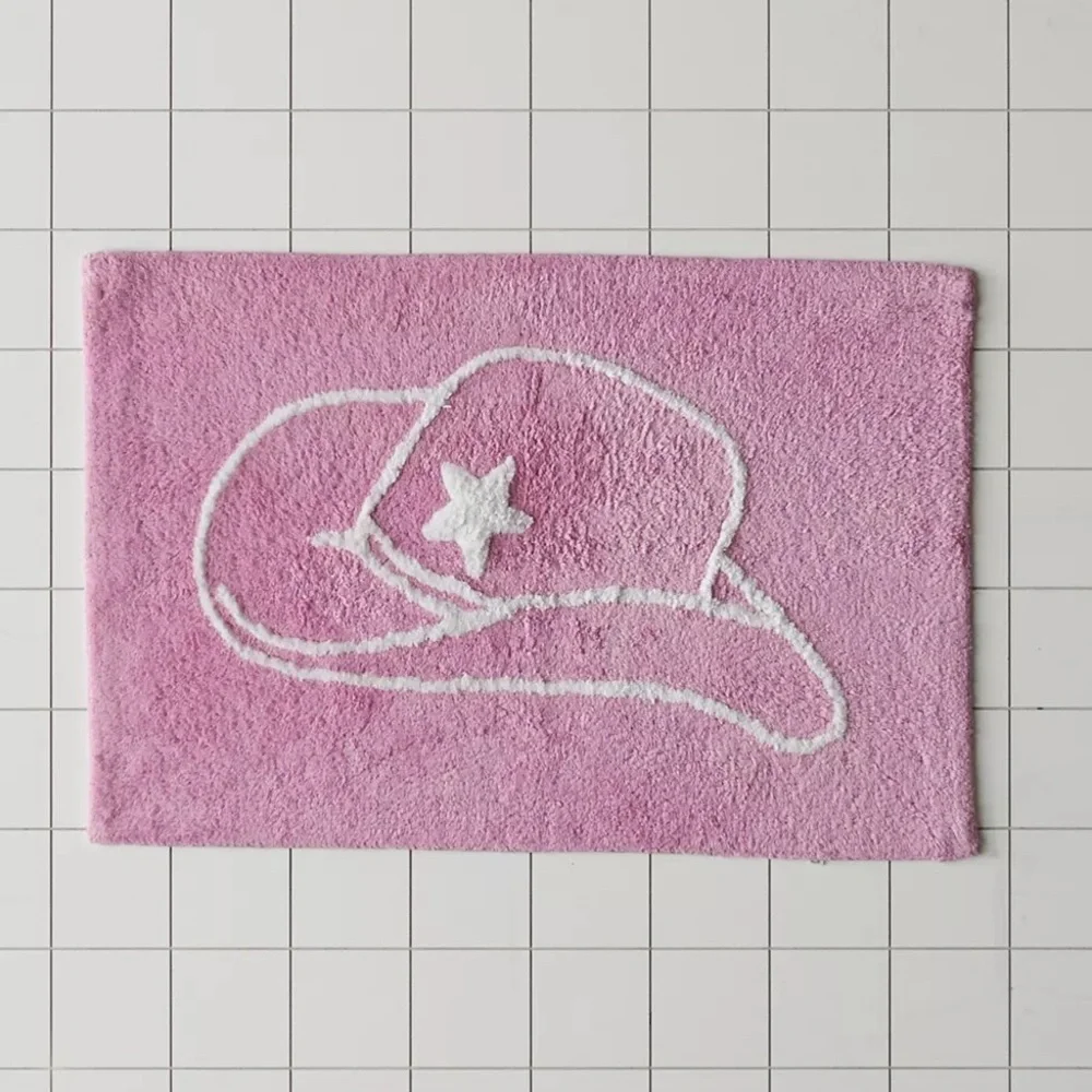 Urban Outfitters New With Tags Pink Cowgirl Hat Bathmat
